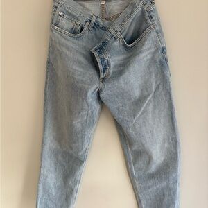 Agolde Women's Light Blue Boot Cut Jeans